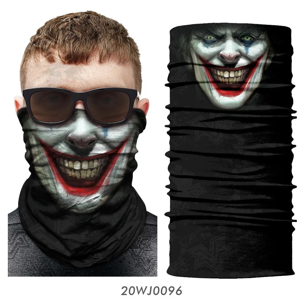 Джокер аниме-Толстовка Череп бесшовный Балаклава спортивный шарф Heaewear Открытый банданы Велоспорт Пешие прогулки маска для рыбалки шеи Gaiter