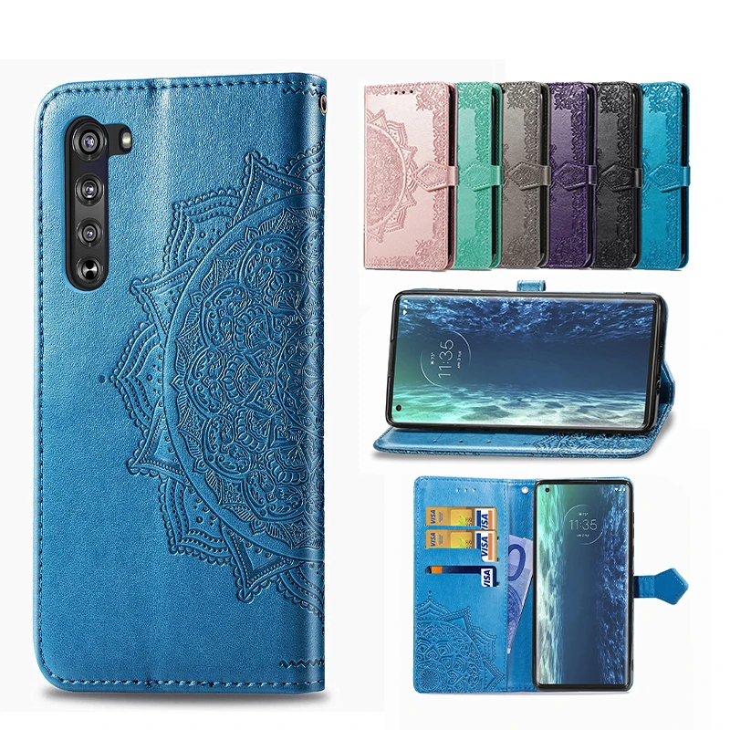 

Luxury Embossed Flip Leather Case For Motorola Moto G G7 G8 G9 G30 G50 G60 P30 Z4 Pro PLUS Power Lite PLAY Card Wallet Cases