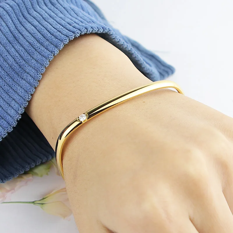 Браслет с замком Женский Ювелирное Украшение из титановой стали окружностью