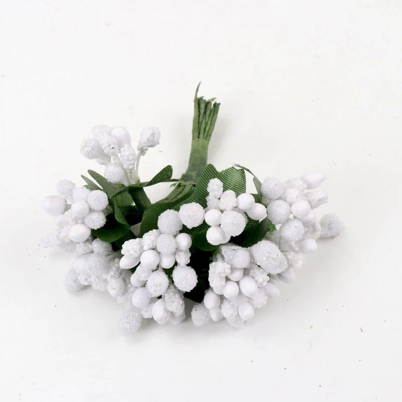 

Искусственные жемчужные ягоды для декора 12 шт