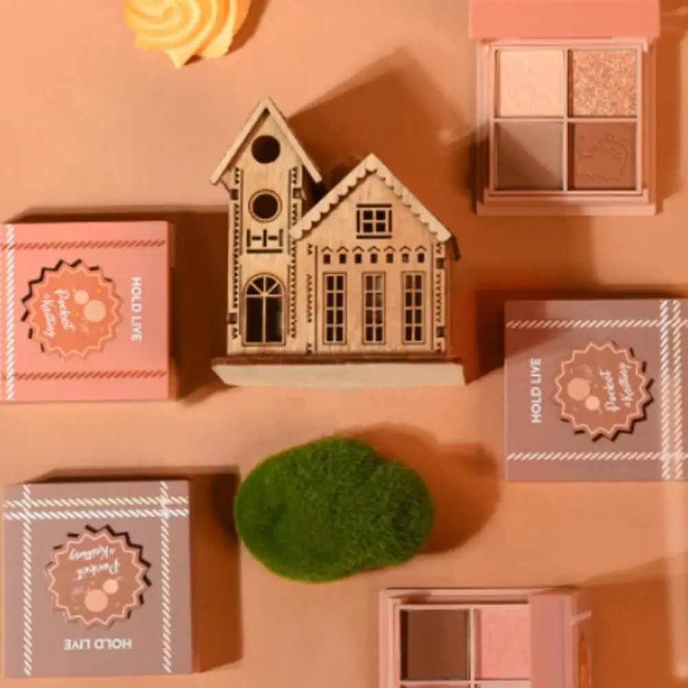 Новинка палитра матовых теней для век в 4 цветах мерцающие водостойкие тени