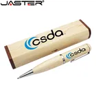 JASTER деревянная шариковая ручка с бесплатной цветной печатью логотипа с деревянной коробкой флэш-накопитель 16 ГБ 32 ГБ 64 Гб карта памяти U-диск