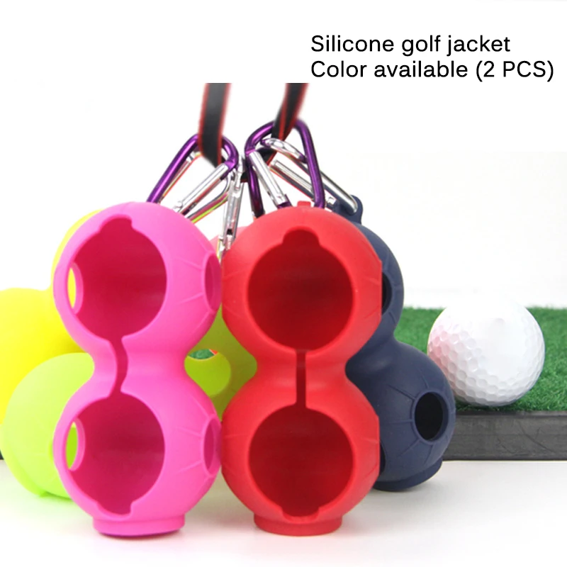 Чехол для мяча гольфа набор силиконовых защитных чехлов случайный рукав сумка