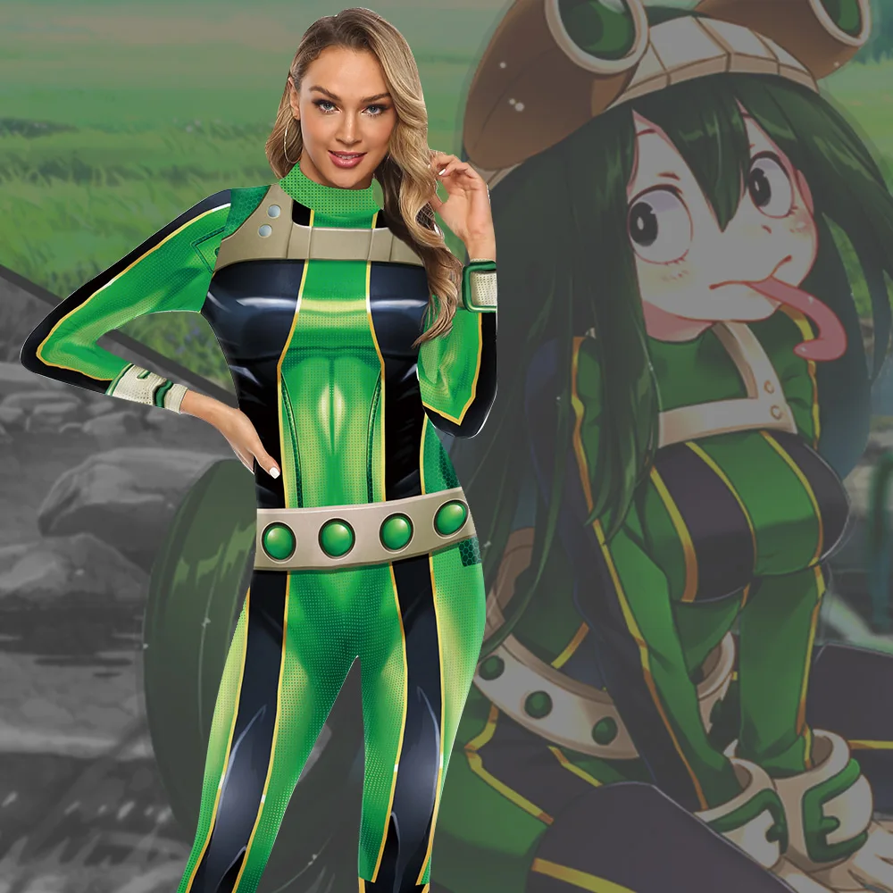 

My Hero Academia Anime 3D printed Cosplay Costume Spandex Clothing Women Female Spandex Zentai Bodysuits