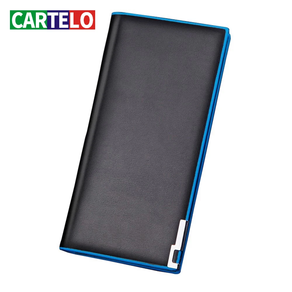 Новинка 2020 Длинный кошелек CARTELO контрастных цветов мужская деловая