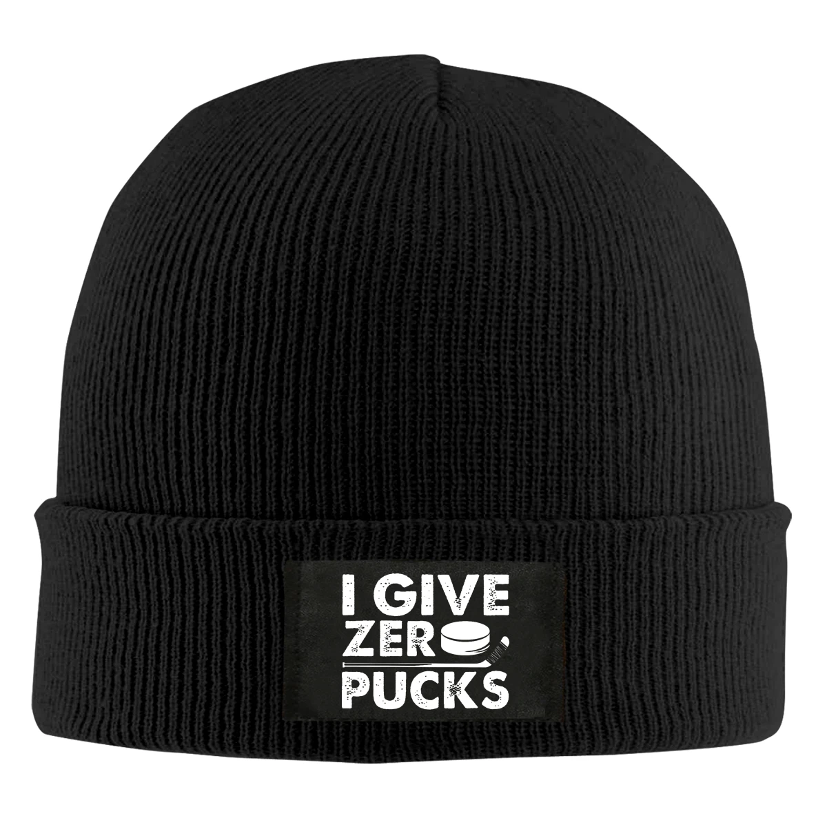 

Забавная шапочка для хоккея с надписью «I Give Zero Pucks»