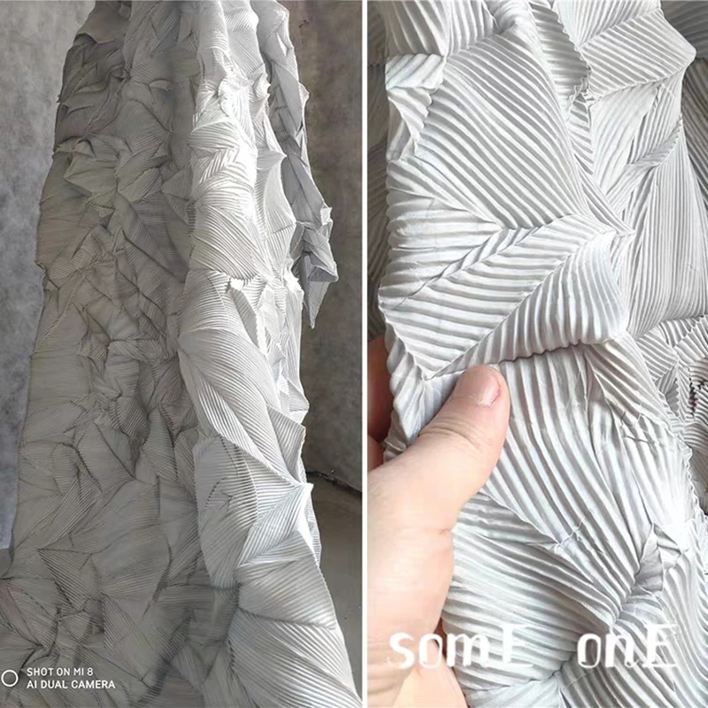 Жалюзи из плиссированной ткани светильник серый Мияки складки DIY одежда