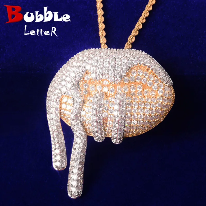 

Подвеска губы Bling AAA фианиты Мужские украшения в стиле хип-хоп