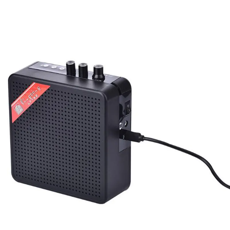 Мини усилитель динамика для гитары с картой памяти SD функцией Bluetooth 5 Вт X2 USB или 9 В