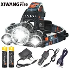 Перезаряжаемые зум светодиодный налобный фонарь для рыбалки головной светильник фонарь для охоты налобный фонарь кемпинг фары Flash светильник головной светильник