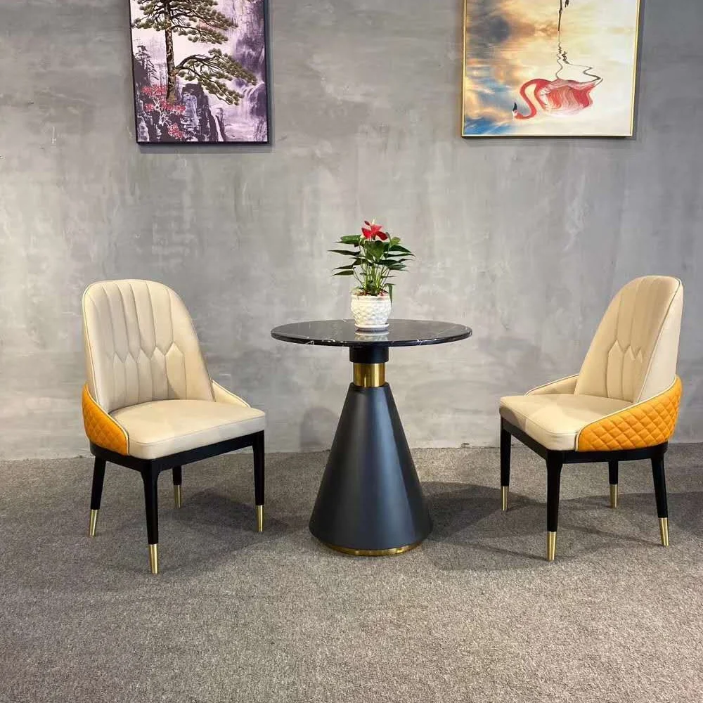 

New style wood lounge metal dining chair for restaurant furniture