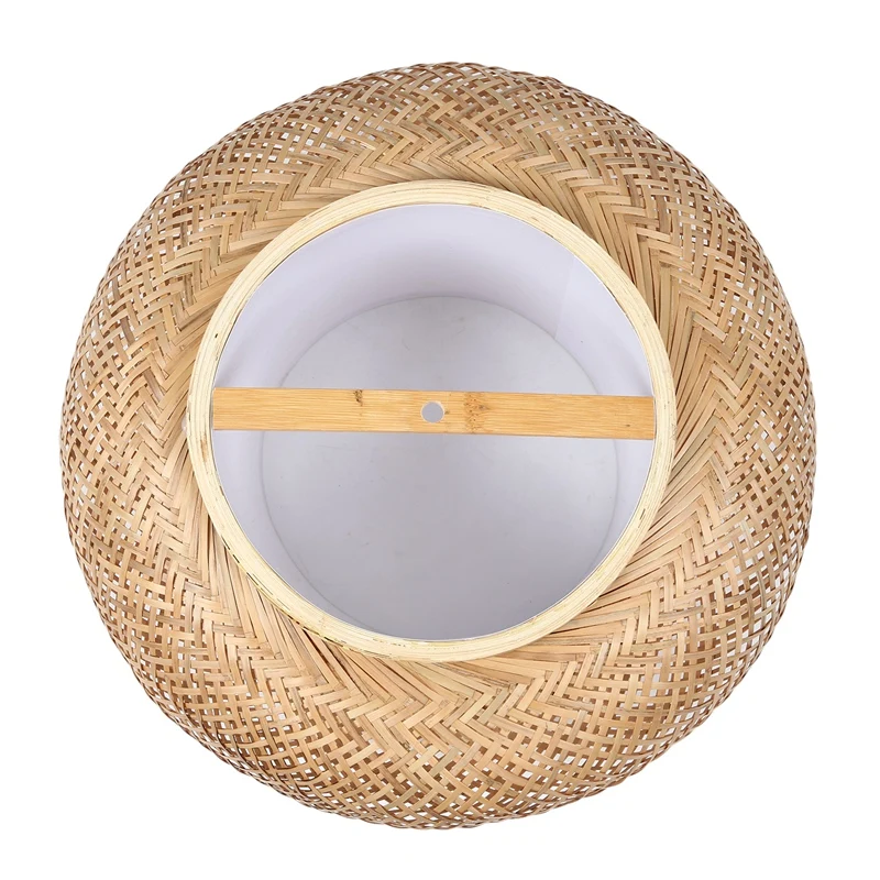 Бамбуковый абажур подвесной потолочный плетеная лампа из ротанга для - Фото №1