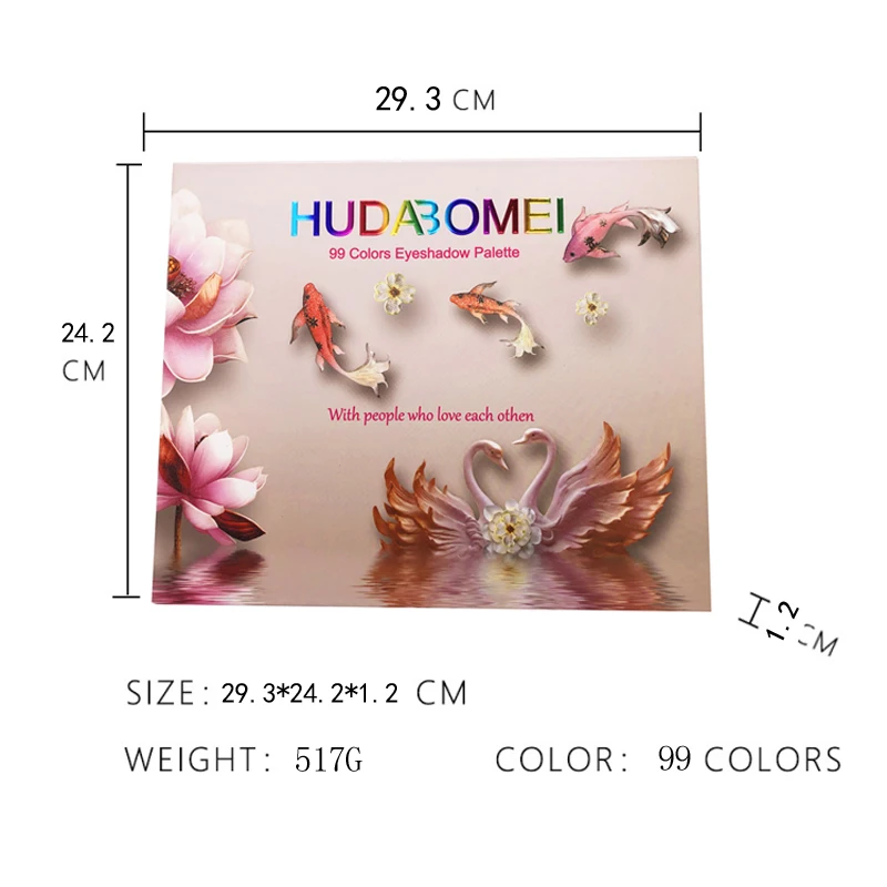 Палитра теней для век 99 цветов голографическая флуоресцентная лампа блестящая