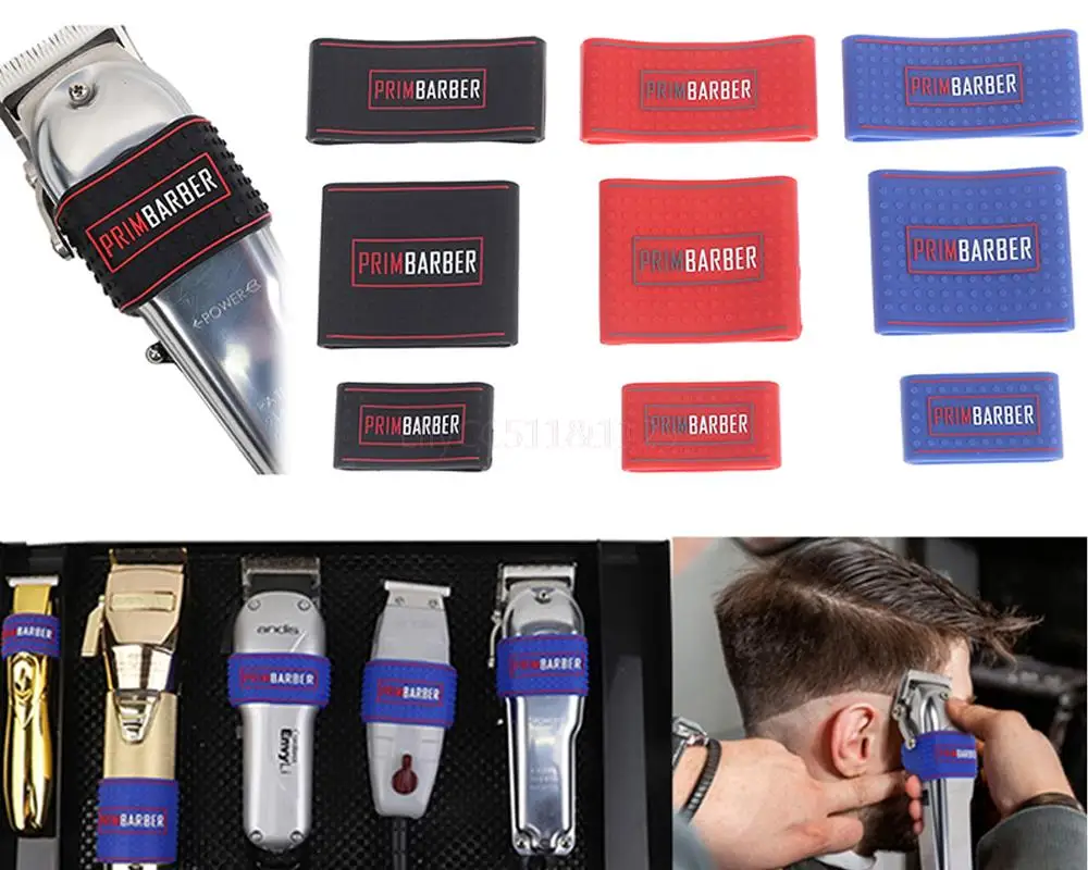 

3Pcs/set Non Slip Barber Clipper Grip Bands Sleeve Hair Clipper Holder Cover