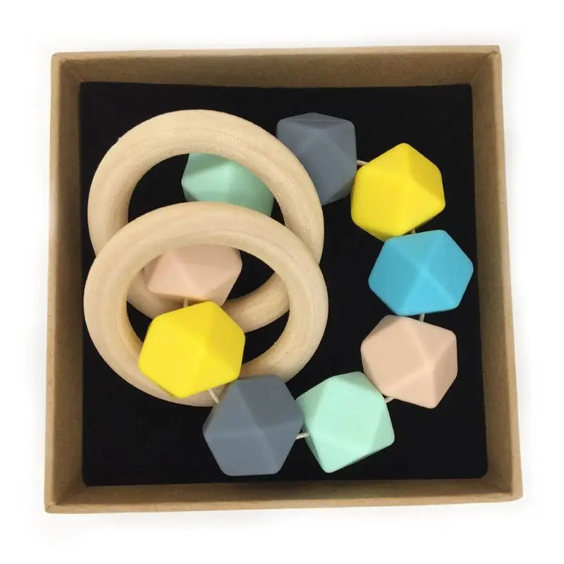 

New Wooden Rings Natural Wood Rings for Craft DIY Baby Teether Unfinished Wood Circles Pendant Connectors