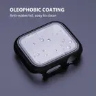 Чехол для Apple Watch, чехол серии 7 6 5 4 3 SE, бампер из закаленного стекла для ПК и чехол для iwatch 45 мм 41 мм 44 мм 40 мм 42 мм 38 мм