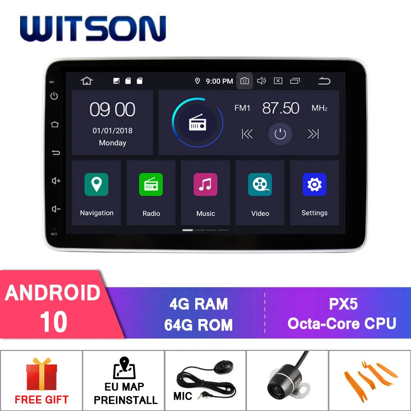 Автомобильный DVD плеер WITSON мультимедийная стерео система на Android 10 с GPS для FIAT EGEA