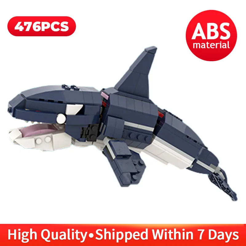 

MOC Classic Animals Whale Building Blocks Bricks Action Animal Figures Assemble DIY Educational Toys for Boys Kids Birthday Gift