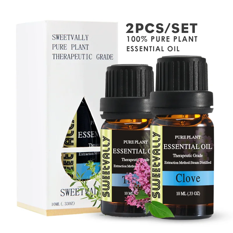 2 шт. эфирное масло гвоздика и тимьяна для ароматерапии |