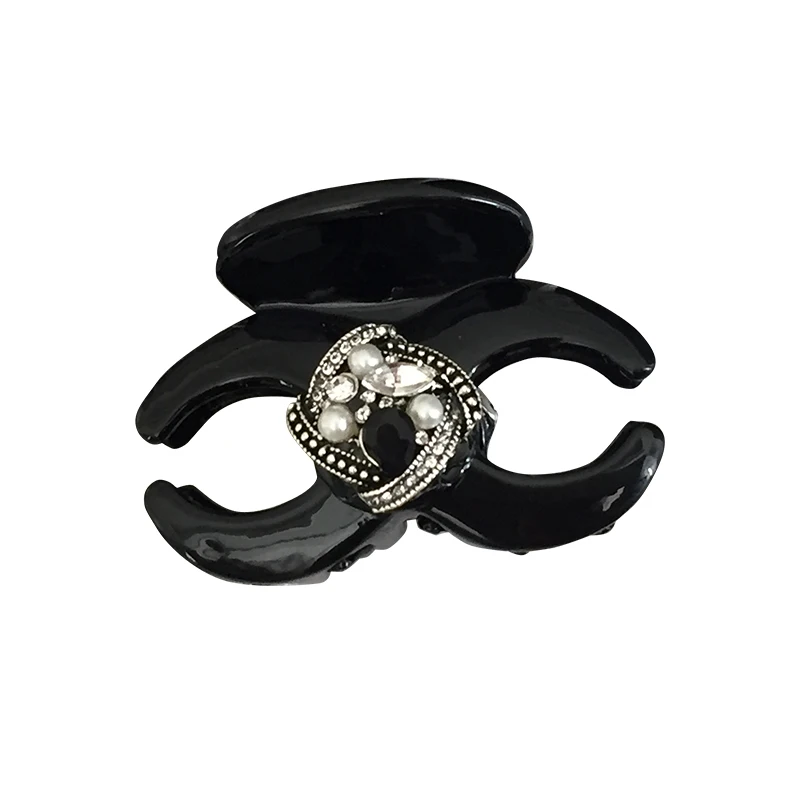 Корейские модные геометрические Когти для волос из акриловой розы заколки с