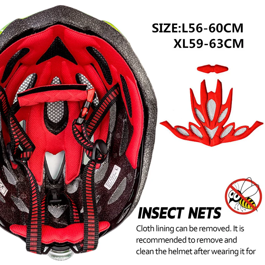 Велосипедный шлем KINGBIKE Розовый с задним светильник ультра легкий для женщин