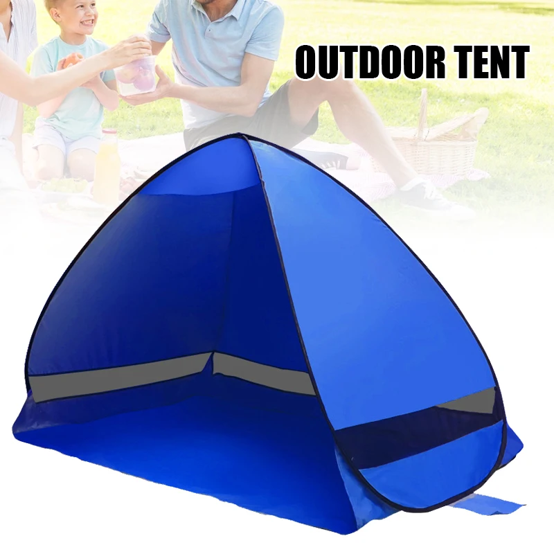 

Pop Up Tent Automatic Instant Tent Portable Cabana Beach Tent Water Resistant Sun Shelter Fits 2 People MC889