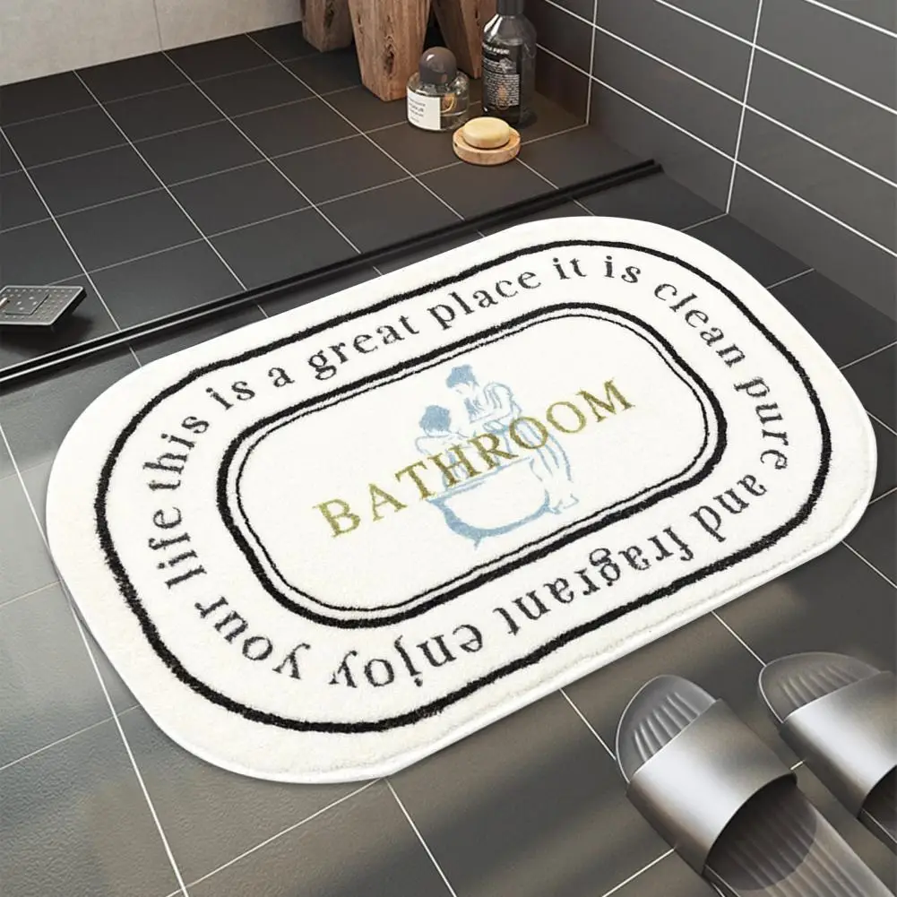 

Floral Great Highly Absorbent Doormat Lightweight Door Carpet Good Workmanship for Kitchen