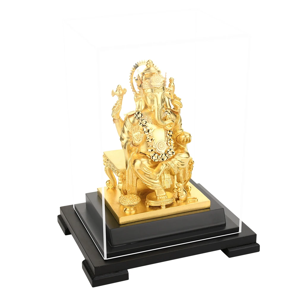

Estatua de Buda de la India, estatua de elefante de Ganapati Ganesha, de oro, Ganesha, para el hogar, estatuas artesanales
