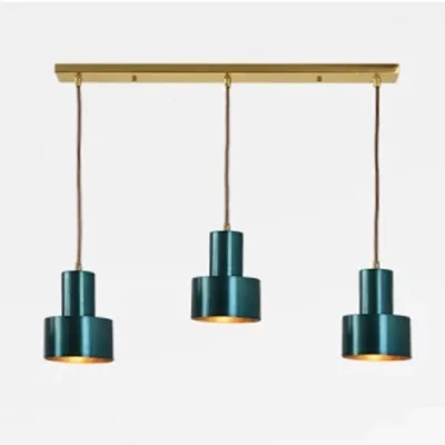 Европейский скандинавский небольшой медный латунный подвесной светильник