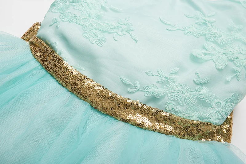 Милый большой бант платье для маленькой девочки без рукавов расшитое блестками с