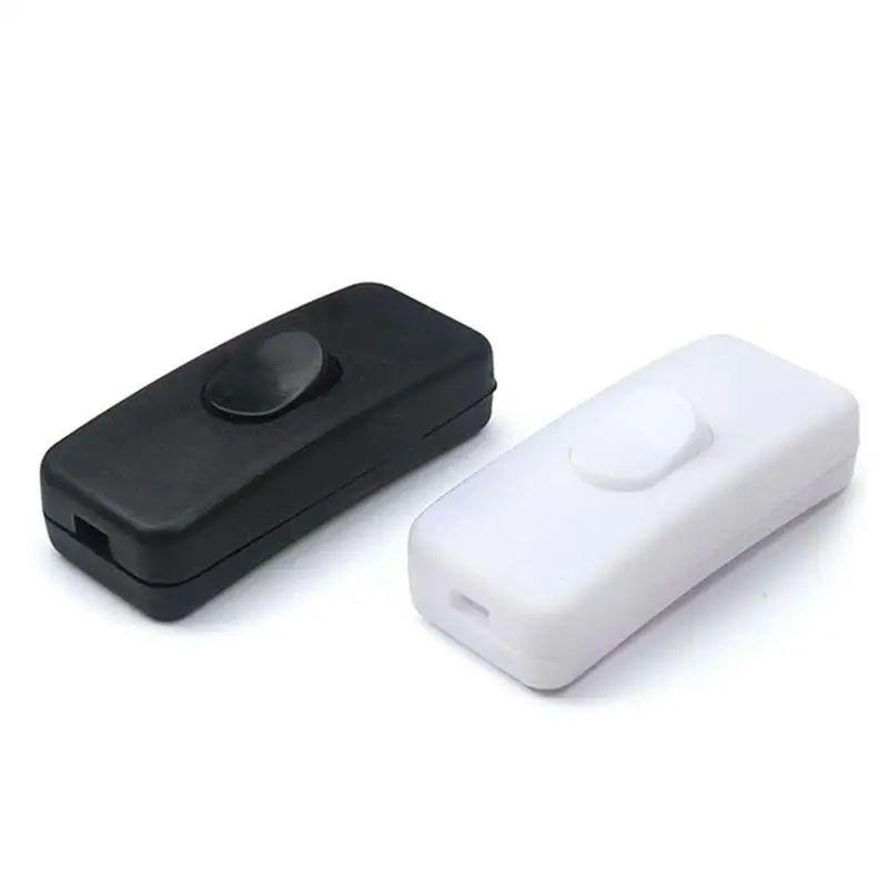 220V 1 PC witch Rocker Button Halfway Inline Switch High-quality Cord Desk Cable Table Lamp Light | Строительство и ремонт