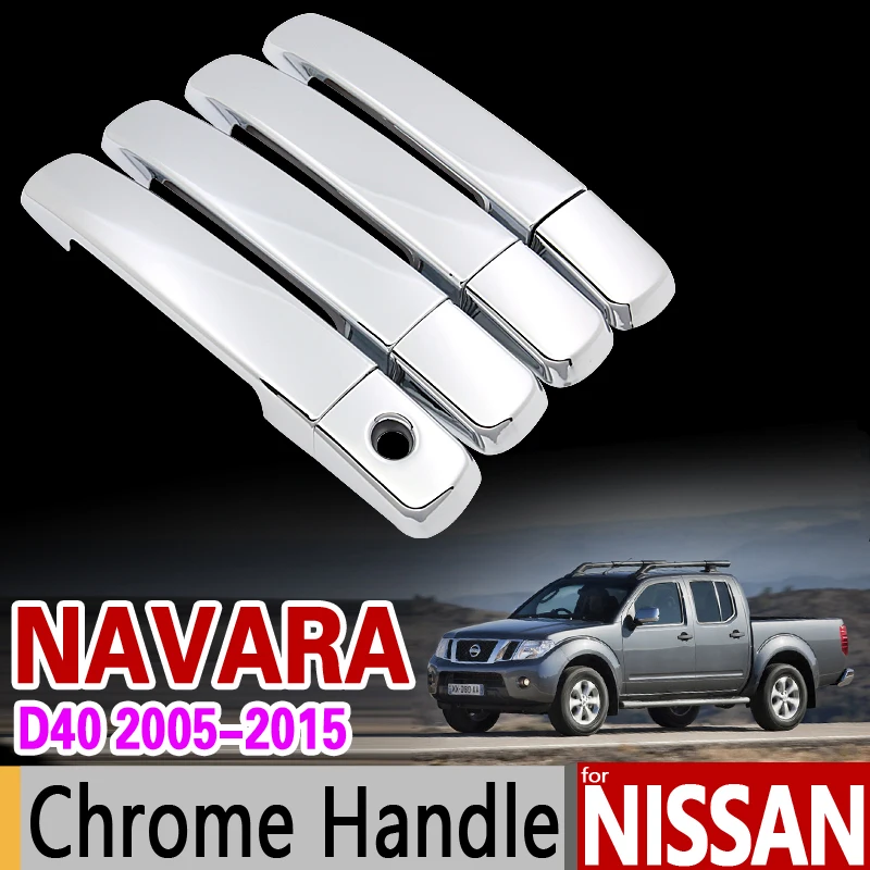 Для Nissan NAVARA D40 2005- Хромированная ручка Накладка для Suzuki Equator Frontier грубой 2007 2010 аксессуары для стайлинга автомобилей