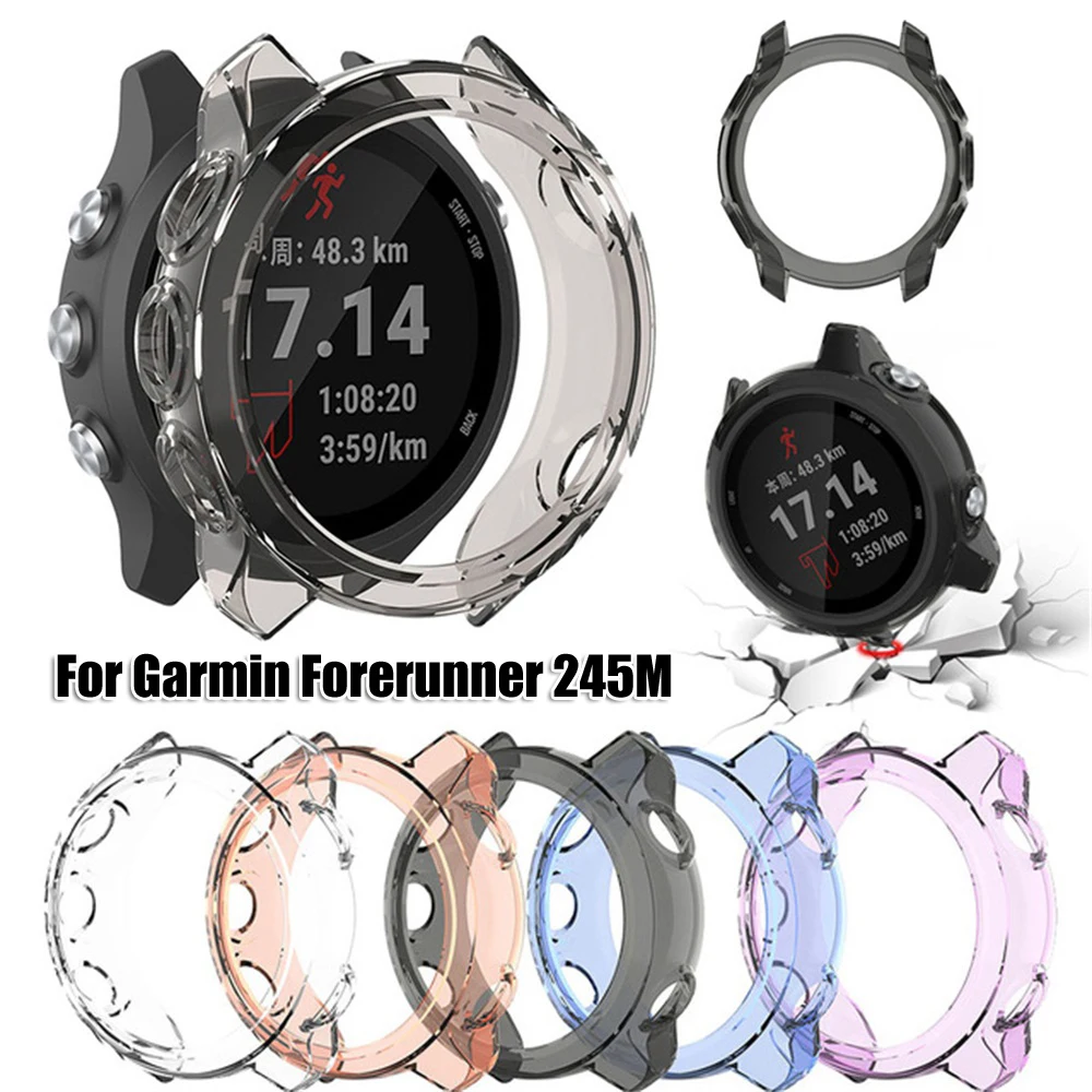 Чехол для часов из тпу защитный чехол браслета Garmin Forerunner 245M/245 защита экрана