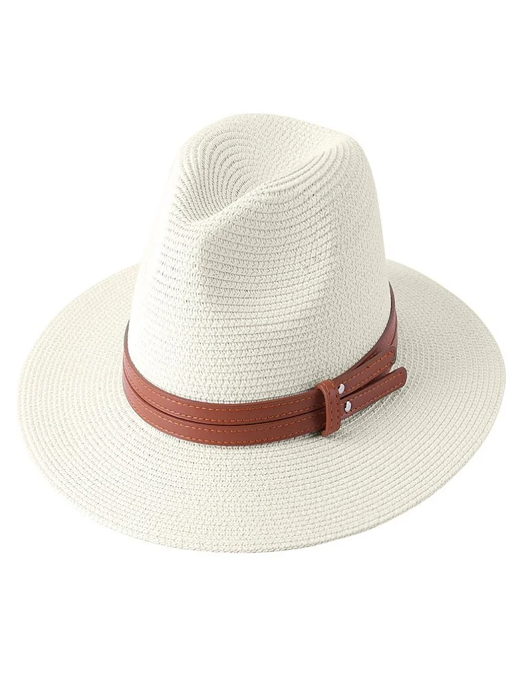 

Panama Hat Summer Sun Hats for Women Man Beach Straw Hat for Men UV Protection Cap chapeau femme 2020