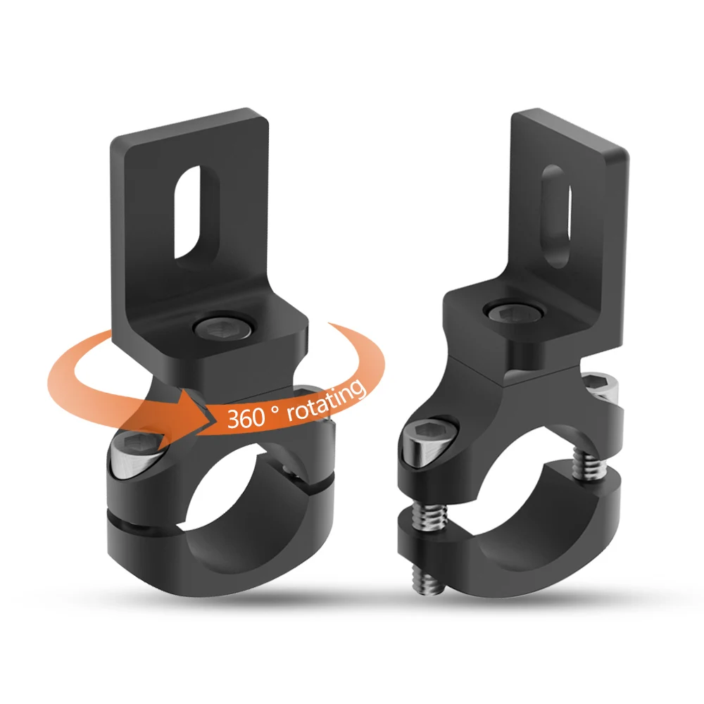 

2pcs Universal handlebar 22mm 7/8" Pipe Mount Motorcycle Headlight Bracket Spotlight Holder Tube Clamp For Cafer Racer Chopper