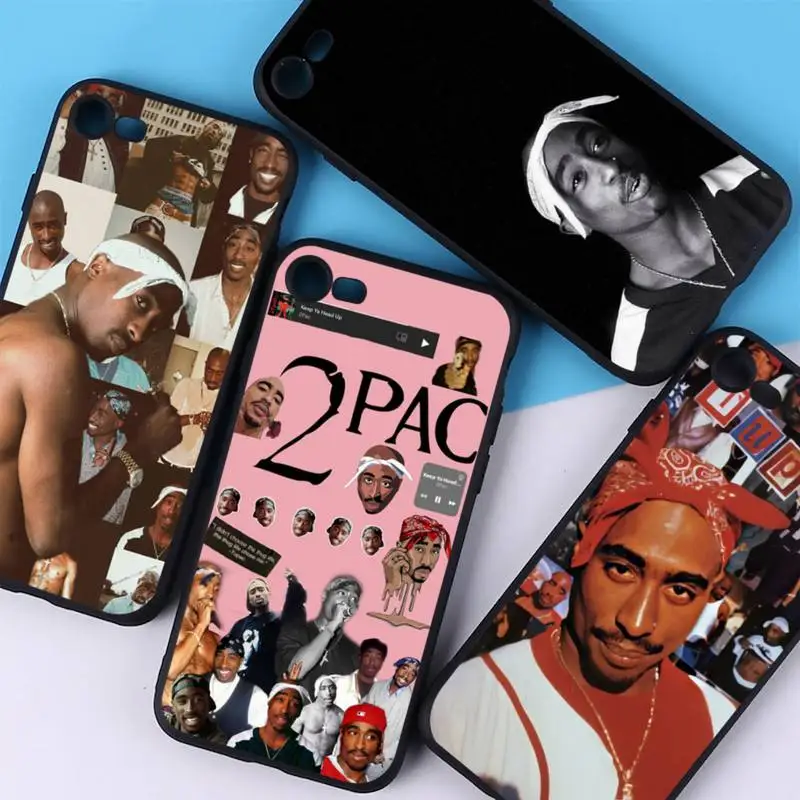 

YNDFCNB Rapper 2pac singer Tupac Phone Case for iphone 13 11 12 mini pro XS MAX 8 7 6 6S Plus X 5S SE 2020 XR cover