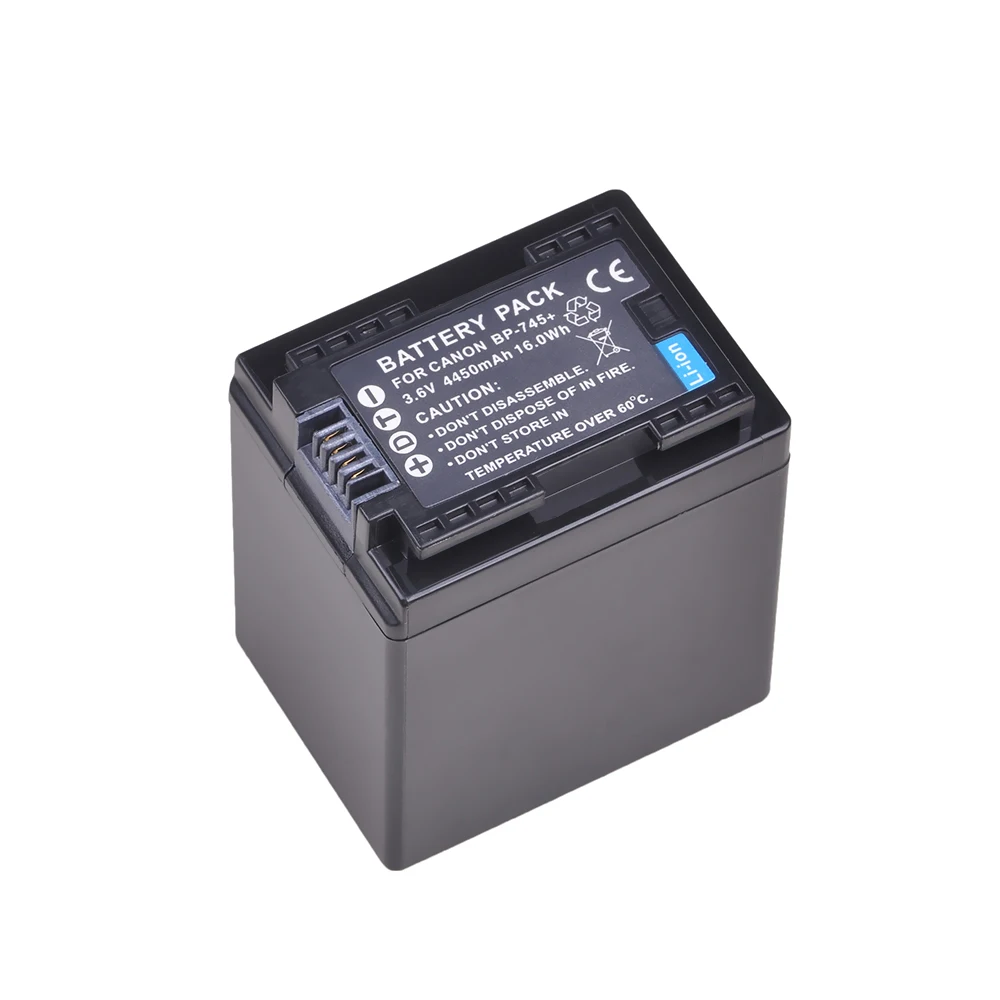 4450 мА/ч BP-745 BP745 Батарея для Canon BP 745 BP-709 BP-718 BP709 BP718 BP-727 HF406 R3 VIXIA HF M50 HFM50 M500 |