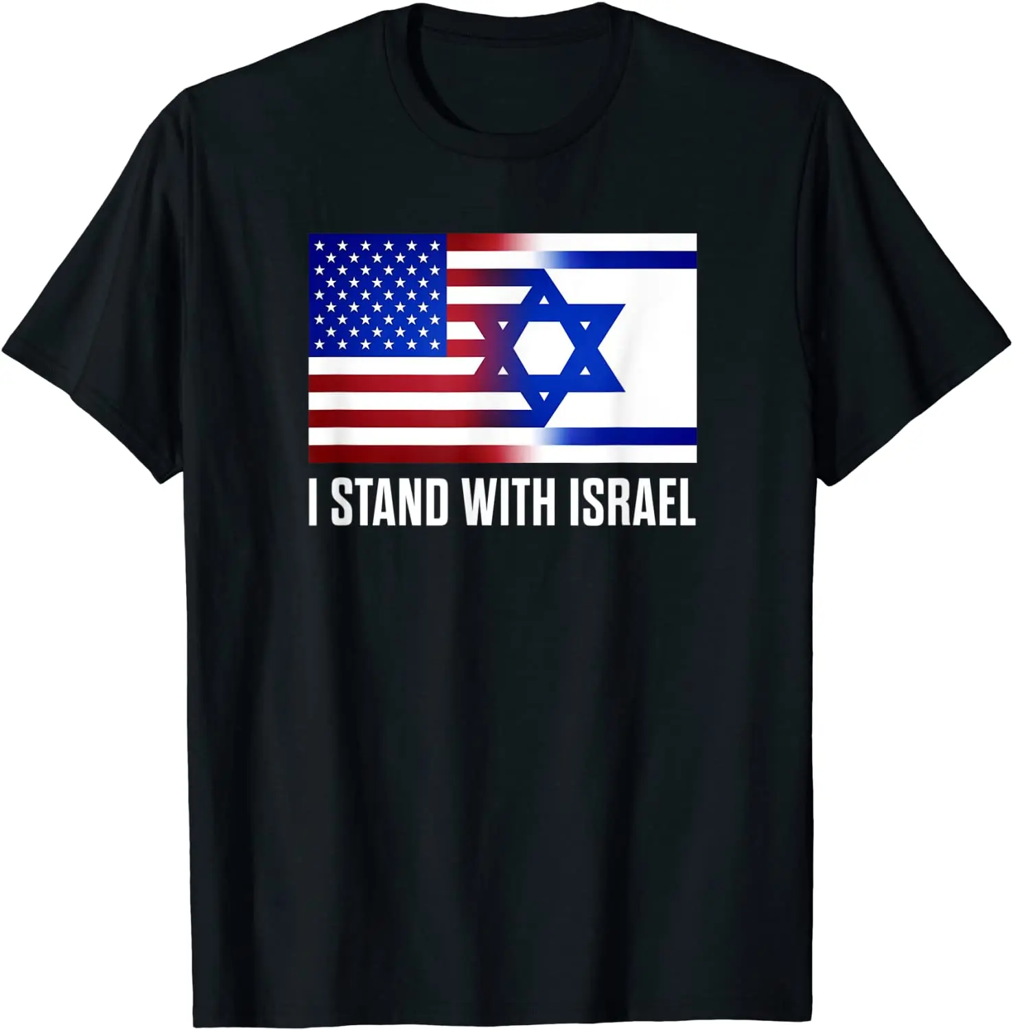 

Летняя хлопковая футболка с надписью I Stand with Израиль патриотическая футболка с флагом США и Израиля повседневные рубашки с круглым вырезом ...