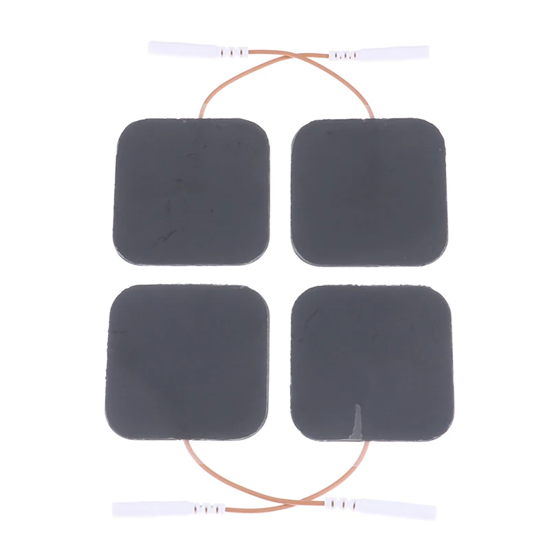 4 шт. электродными пластинами для Электрический Десятки Акупунктура Цифровая