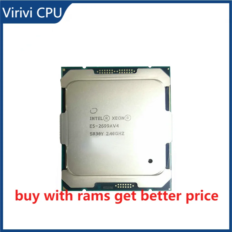 

E5-2699AV4 Official Version Intel Xeon CPU SR30Y Processor 2.40ghz 22-Core 44mb TPD 135W FCLGA2011-3 For X99 Motherboard