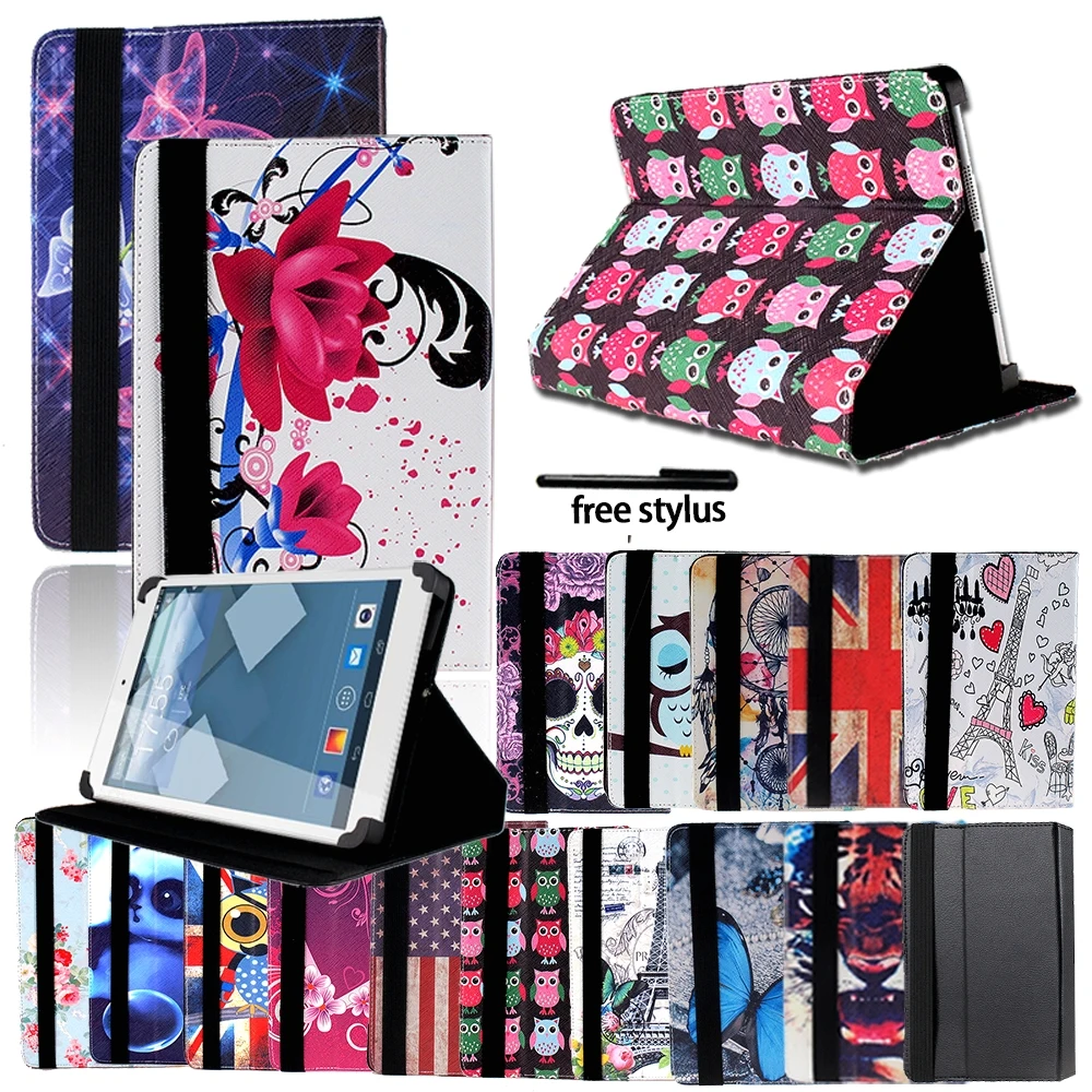 Ударопрочный чехол-книжка с принтом кожаный чехол подставкой для Alcatel 1T/3 T/A3/Alcatel