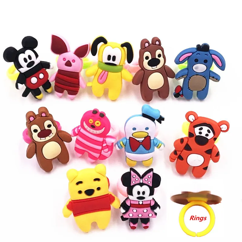 1 шт. кольцо с рисунком Микки и Минни для детей ювелирные изделия модное разноцветное милые подарки девочек