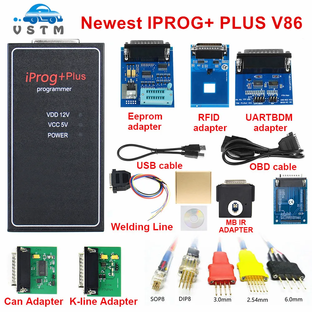 Iprog + Plus Полные Адаптеры 777 V86 3 в 1 IPROG Pro поддержка IMMO коррекция пробега сброс