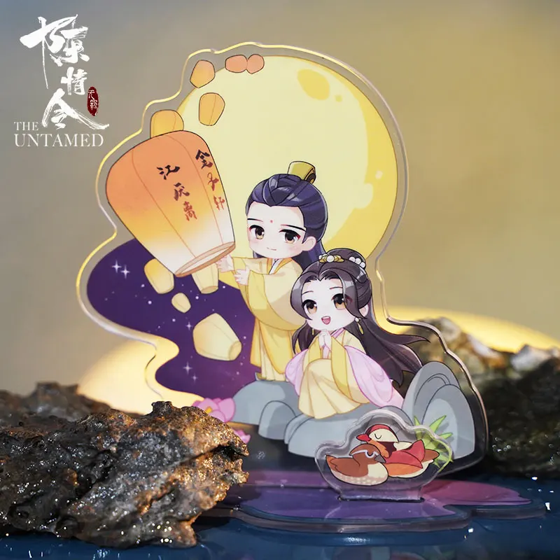 

The Untamed MDZS Valentine's Day Stand Figure Model Jiang Yanli Jin Zixuan Cartoon Acrylic Desktop Decor Cosplay Collection Gift