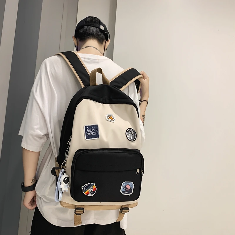 

School Bags for Teenage Girls 2021 Canvas Travel Bagpack Women Bookbags Student Schoolbag Back Pack