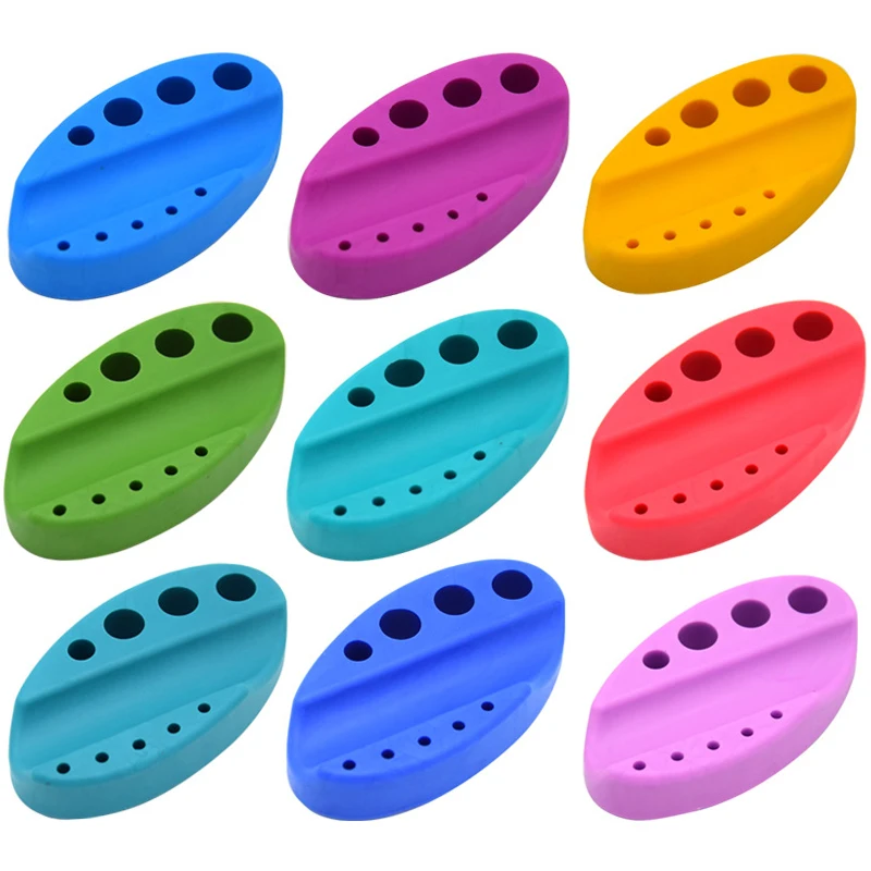 

Colorful Oval Silicone Tattoo Tool Pen Holder Stand for Microblading Pigment Ink Cup Machine Permanent Makeup Tattoo Accessories
