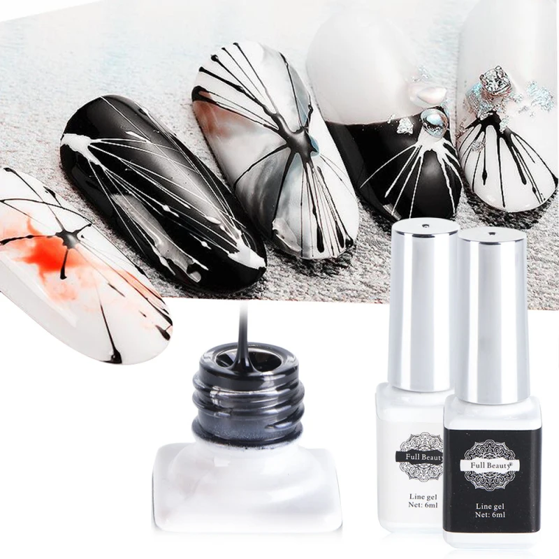 Гель лак для ногтей 6 мл шелковая паутина УФ маникюрная краска инструмент