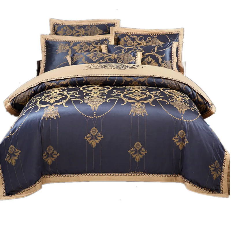 Роскошные постельные принадлежности атласные хлопковые Полиэстеровые с