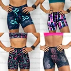 Женские спортивные шорты для йоги, эластичные велосипедные шорты для бега