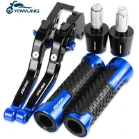 yzf r6 motorcycle aluminum brake clutch levers handlebar hand grips ends for yamaha yzfr6 yzf r6 1999 2000 2001 2002 2003 2004